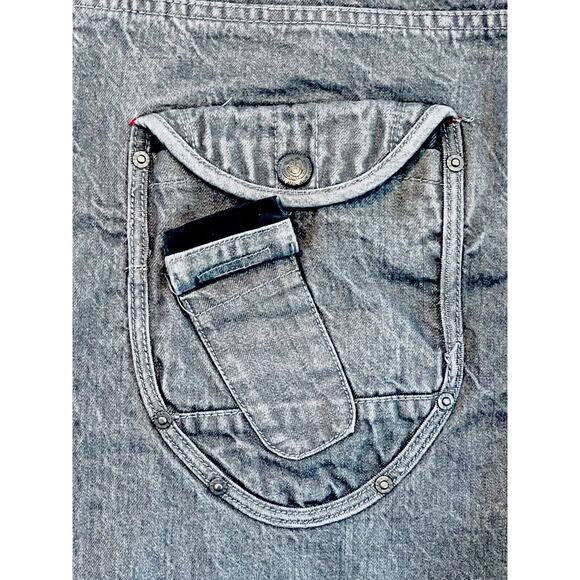 Eight 732 Jeans Mens 46x35 Relaxed Baggy Gray Heavy Denim Urban Streetwear Y2K - Picture 6 of 12